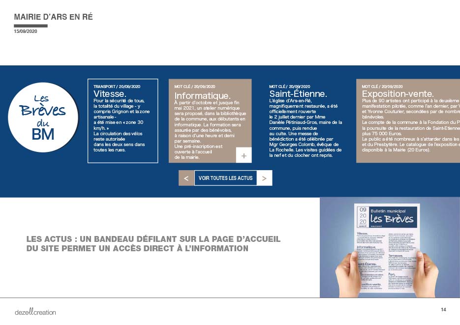 les brèves du BM sur le site